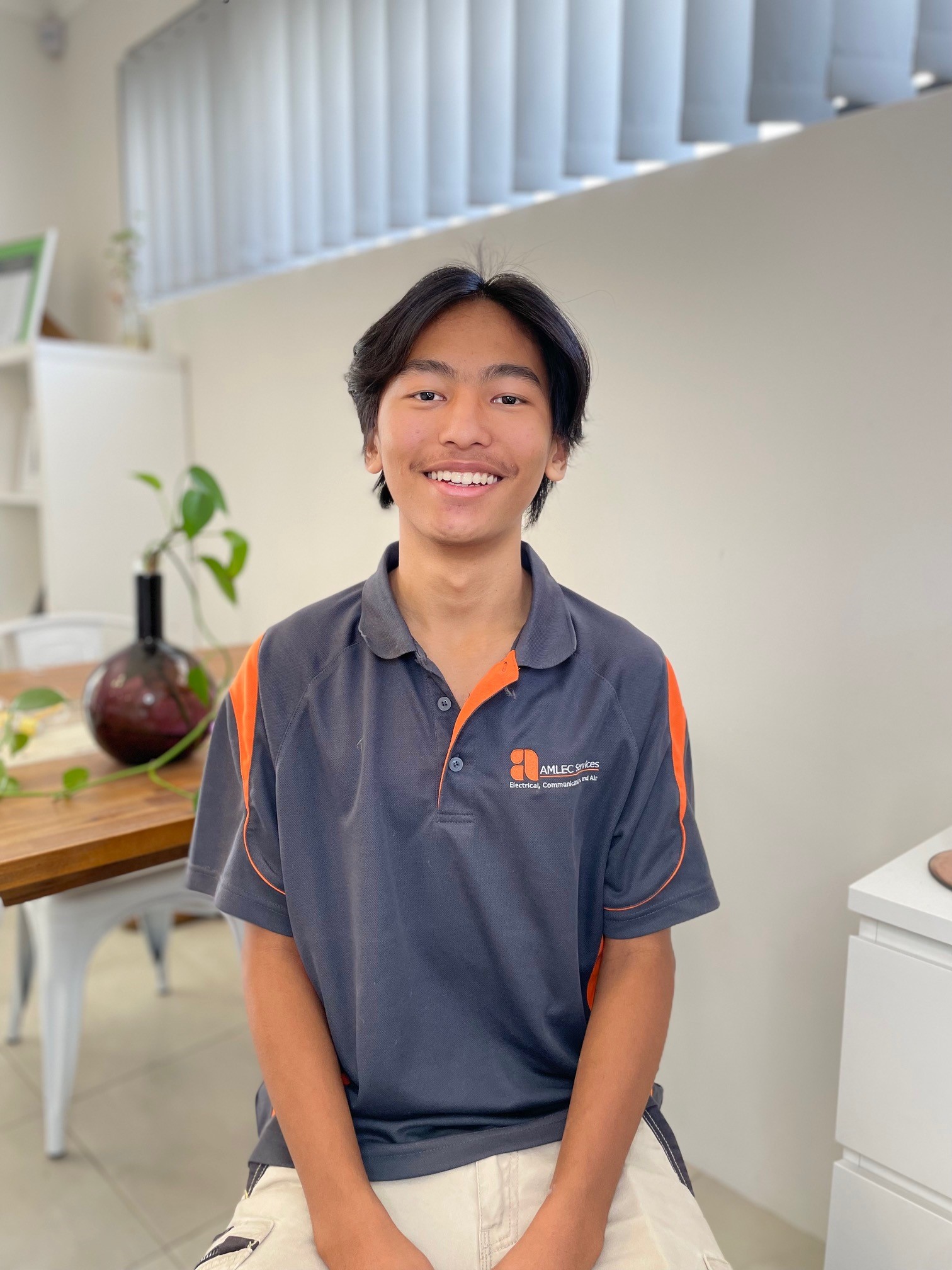 Jas Tamang apprentice electrician at AMLEC Services Perth